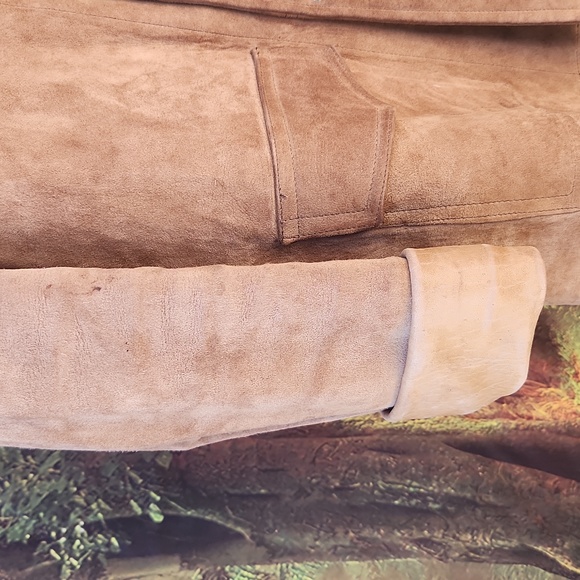 R M. WILLIAMS  LONG HORN vintage  heavy winter sheepskin jacket - Picture 4 of 12